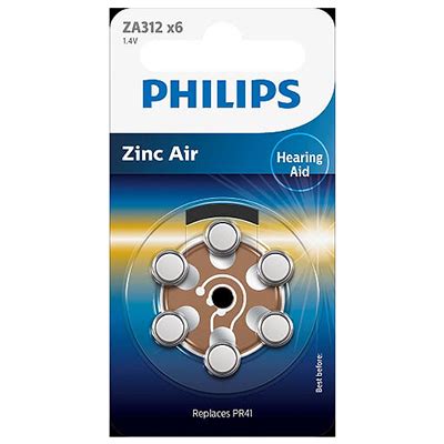 Philips Mini Cells Zinc Air Battery ZA312 6 Pack – LIVESTAINABLE®