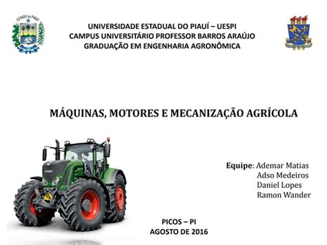 MecanizaÇÃo AgrÍcola Sistemas Complementares E Sistemas De Alimentação