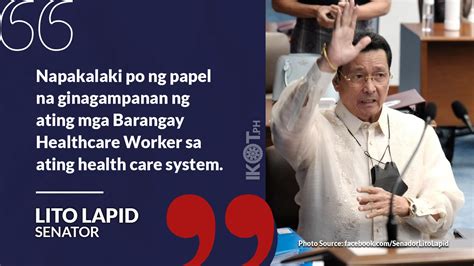 Lapid Bats For Brgy Health Workers Magna Carta — Ikot Ph