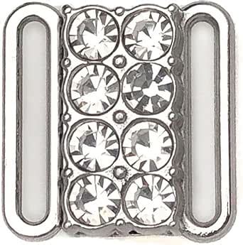 Amazon VEVESI 10 Sets12mm Metal Bra Rhinestone Front Clasp Bikini Closure Lingerie Sewing