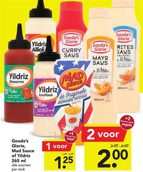 Gouda S Glorie Mad Sauce Of Yildriz Ml Aanbieding Bij Deen