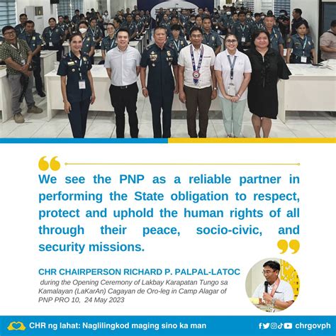 CHR Philippines On Twitter READ Message Of CHR Chairperson Richard