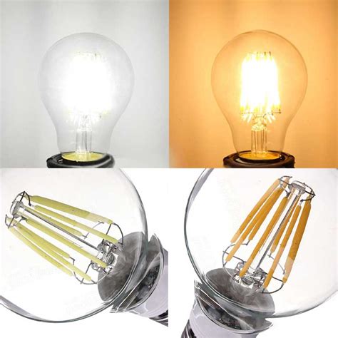 E27 Led Filament Dimmable 8w A19 Led Filament Light Bulbs Medium A60 Globe Bulb