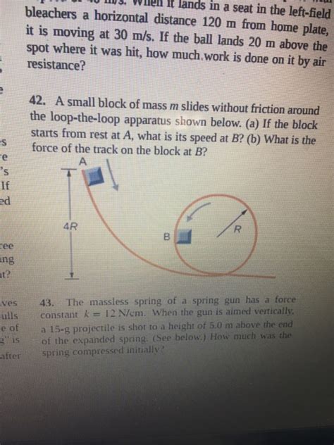 Solved A Small Block Of Mass M Slides Without Friction