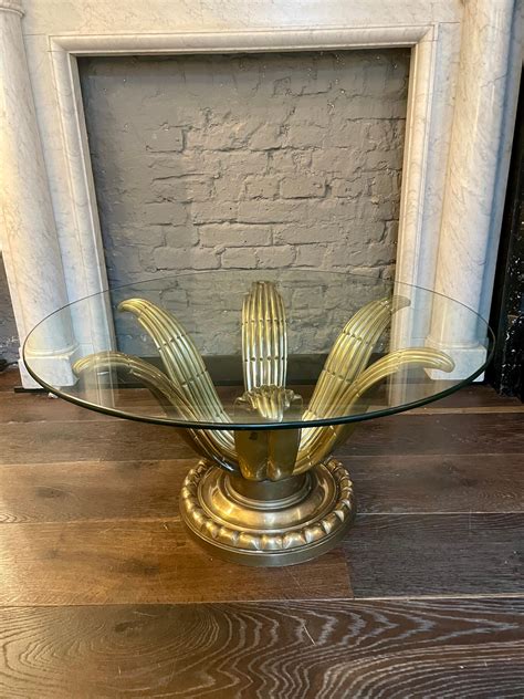 Italian Brass Circular Cocktail Table For Sale At 1stDibs