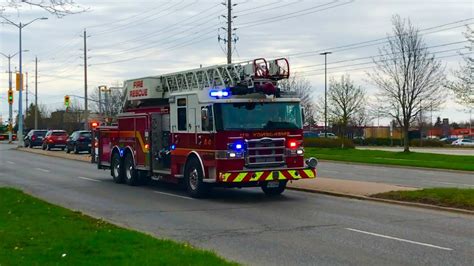 Guelph Fire Department Aerial 4 Responding Code 4 YouTube