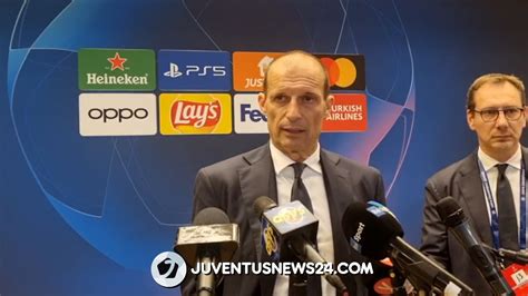 Allegri Post Juve Maccabi Haifa Zona Mista Al Futuro Di Rabiot