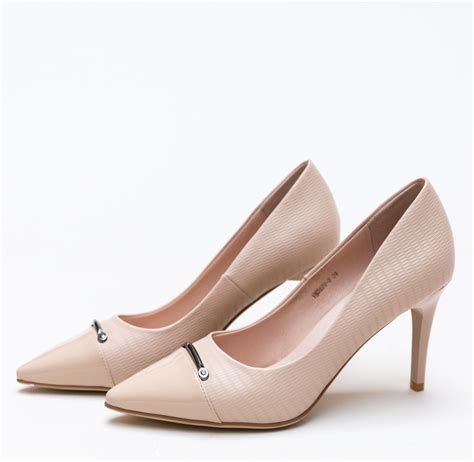 Pantofi Piramin Nude De Seara Eleganti Cu Toc Subtire Pantofi Famy Ro