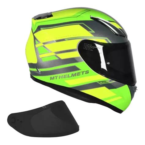 Capacete Mt Revenge Zusa Verde Fluor Viseira Fumê Parcelamento sem