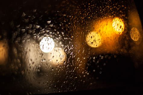 Free Images Light Bokeh Night Sunlight Rain Window Glass