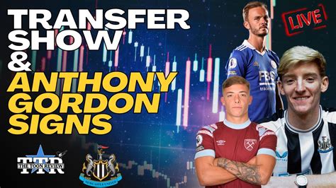 Nufc Transfer Show Anthony Gordon Signs Youtube