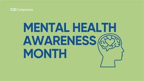 May Is Mental Health Awareness Month Csi Companies