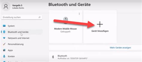 Bluetooth aktivieren in Windows 11 Geräte hinzufügen koppeln