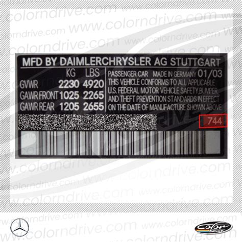 How Can I Find My Mercedes Color Code The Touch Up Paint