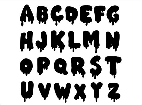 Dripping Font Svg Dripping Letters Svg Dripping Alphabet Etsy Australia