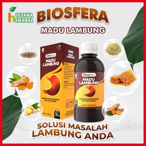 Jual Biosfera Madu Lambung Herbal Maag Obat BIOMAAG ORIGINAL 280 Gram