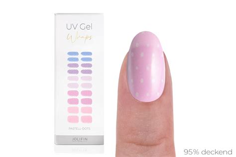 Jolifin Laveni Uv Gel Wraps Pastell Dots