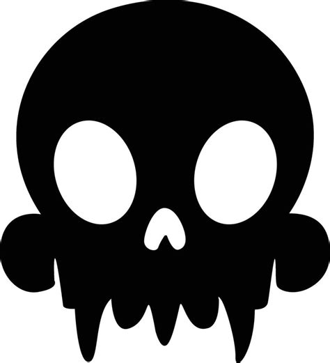 Skull Silhouette Vector 40866946 Vector Art at Vecteezy