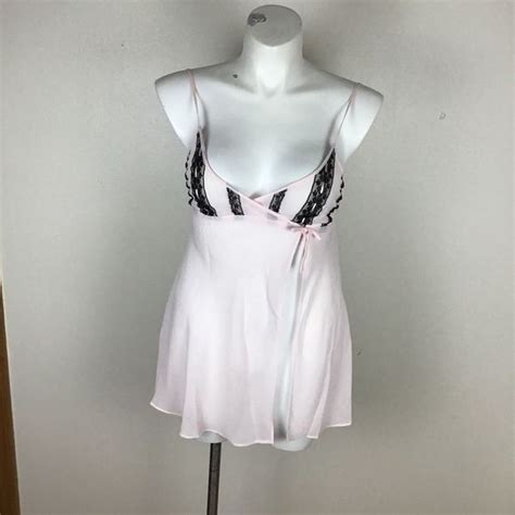 Kathy Ireland Intimates Sleepwear Kathy Ireland Pink And Black Pc Lingerie Set Size