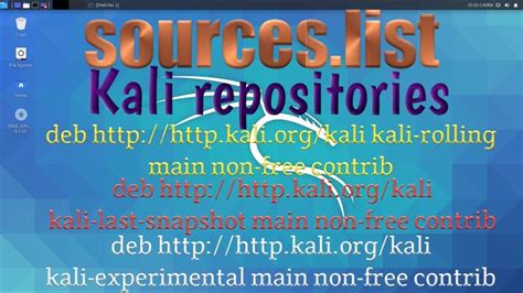 Adding Repositories Official Kali Linux In Sources List File How To