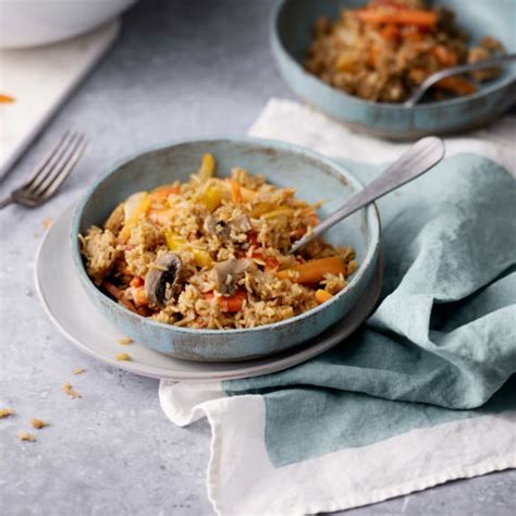 Arroz asiático con verduras y langostinos Cocción de arroz Cookidoo