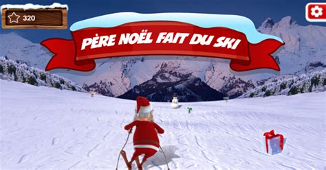 Père Noël fait du ski Jeu sur LogicielEducatif