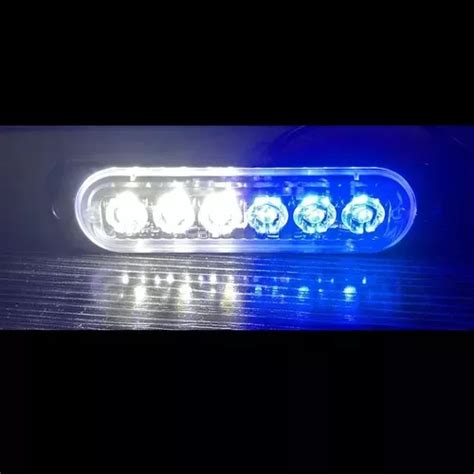 Par Lateral Faro Led Barra Estrobo Patrulla Funci N Moto Cuotas