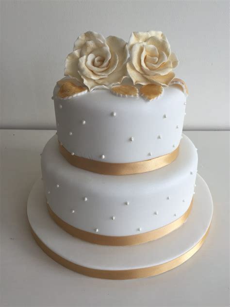 Golden Wedding Anniversary Cake Th Wedding Anniversary Decorations