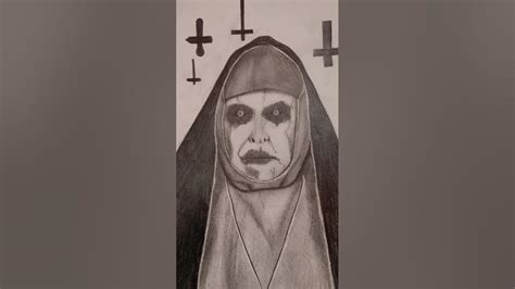 The Nun Drawing Halloween Scary Viral Trending Art Youtube