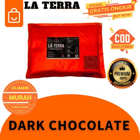 Jual LA TERRA DARK CHOCOLATE POWDER FRAPPE RASA COKELAT COKLAT KEKINIAN