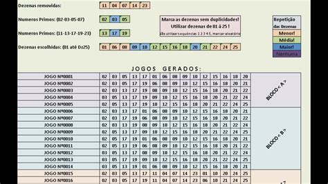 Lotof Cil Planilha Para Combina Es Gratuita Pr J Youtube