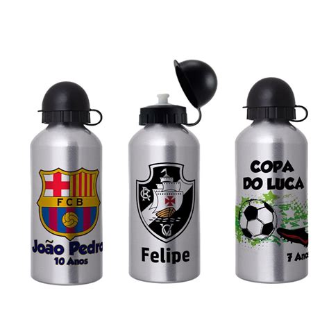 Garrafas Squeeze Personalizadas Festa Futebol Elo