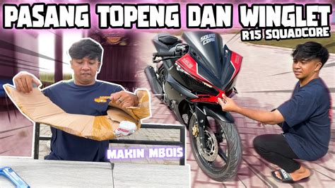 Unboxing Topeng Dan Winglet Yamaha R15v2 Squadcore YouTube