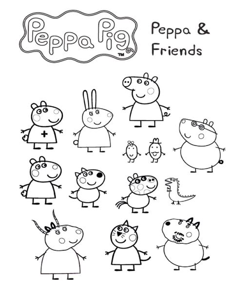 Peppa Pig Coloring Sheets Fun Archives | 101 Coloring