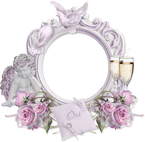 Cadre Mariage Png Cluster Wedding Frame Png