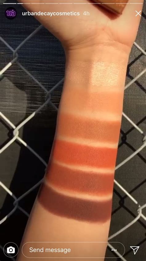 Urban Decay Naked Heat Petite Palette Swatches POPSUGAR Beauty UK