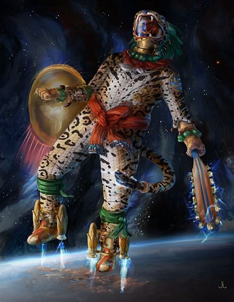 Jennifer S Lange Presents: Aztec Space Jaguar Warrior - Misfit Studios ...