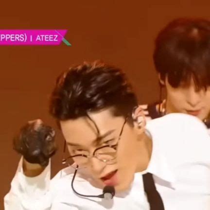 Ateez Choi San On Instagram Ateez Bouncy Music Bank