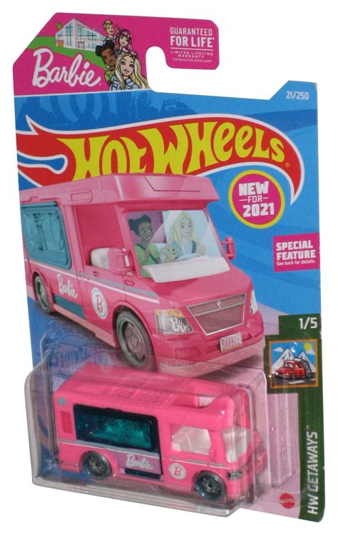 Hot Wheels Hw Metro Pink Barbie Dream Camper Car Walmart
