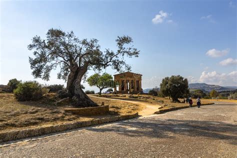 Temple of Concordia, Agrigento, Valley of the Temples Editorial Stock ...