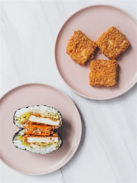 Tofu Katsu Onigirazu Chloe Ting Recipes