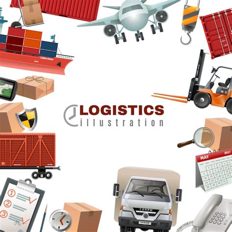 Vectores E Ilustraciones De Maqueta Logistica Fondo Claro Png Para