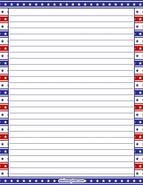 American Flag Stationery Paper Count Gartner Studios