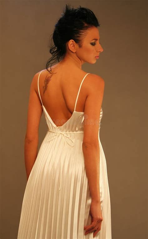 Blonde Woman Fashion Model In Red Dress Stock Image Image Of Health