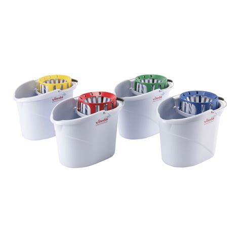 Vileda Supermop Bucket Wringer Litre Blue Each Shop