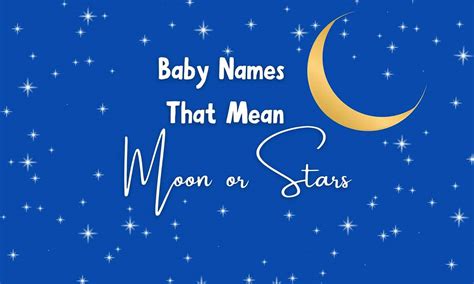 Boy Names That Mean Moon or Stars | MomsWhoThink.com