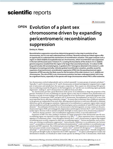 Pdf Evolution Of A Plant Sex Chromosome Driven By Expanding