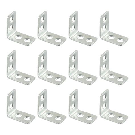 12 Stuks L Vormige Hoek Beugels Metalen Hoek Bretels Lade Plank Muur