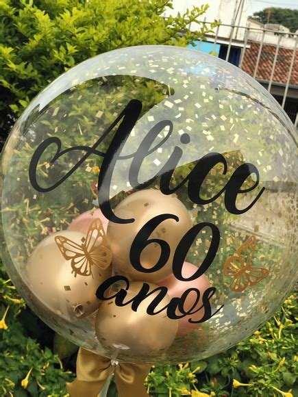 Adesivo Para Bal O Bubble No Elo Nossa Festa Personalizado D