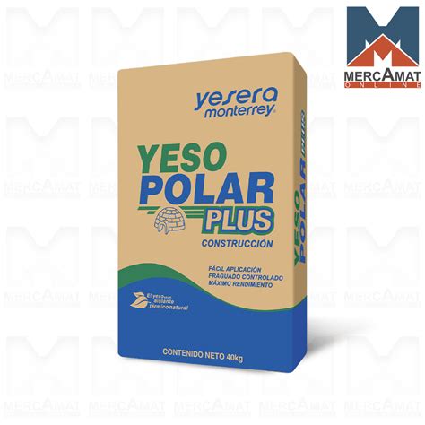 Yeso Construcción Polar 40kg - Materiales de Construcción - MercAmat Online